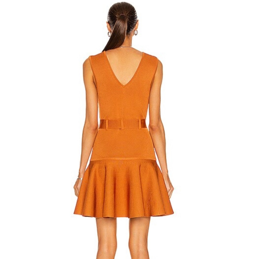 ZIMMERMAN Belted Stretch-Knit Mini Dress